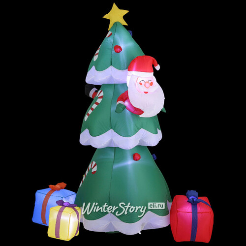 Надувная фигура Елка с подарками - Christmas is coming 230 см с LED подсветкой, IP44 Edelman