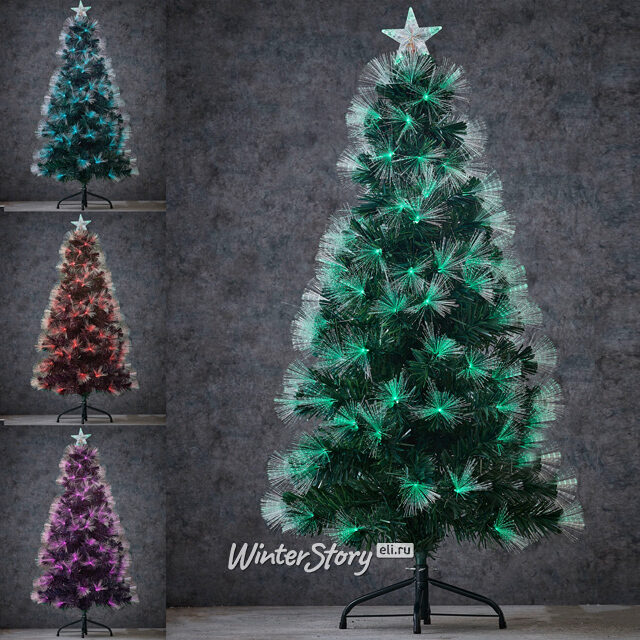 Оптоволоконная елка Полярное Сияние 150 см, ПВХ Edelman