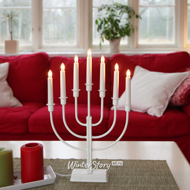 Семисвечник Kristina 47*30 см белый Star Trading