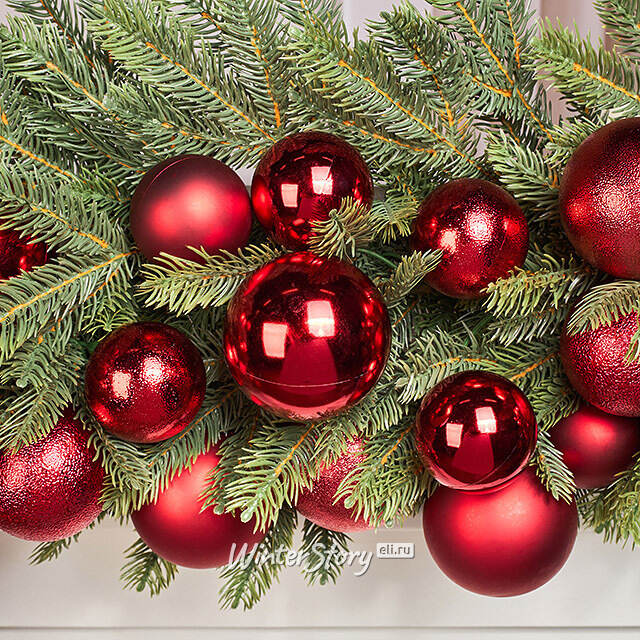 Гирлянда из елочных шаров Гранатовая Нить - Winter Gems 180*17 см, пластик Winter Deco