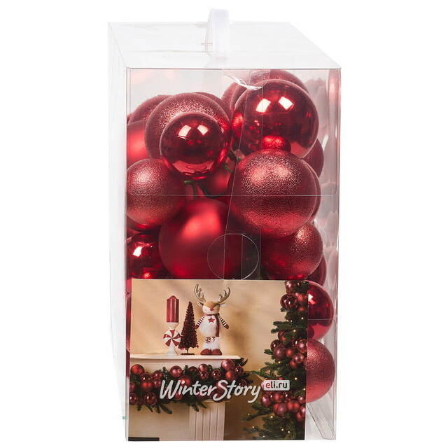 Гирлянда из елочных шаров Гранатовая Нить - Winter Gems 180*17 см, пластик Winter Deco