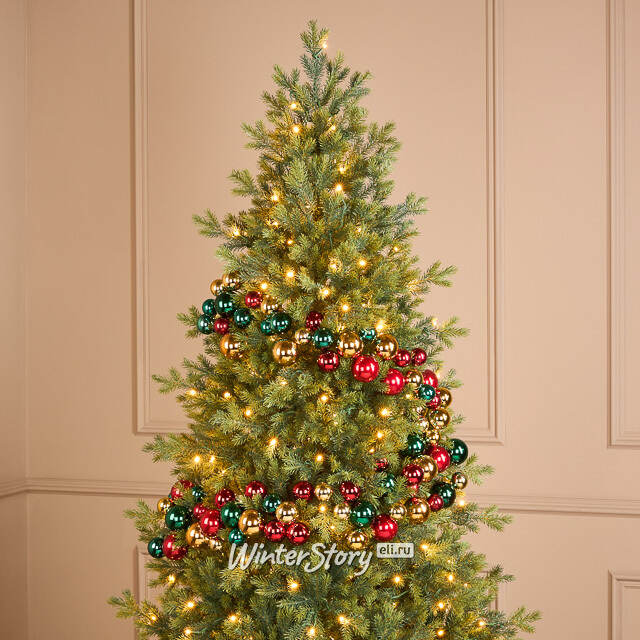 Гирлянда из елочных шаров Волшебные Самоцветы - Winter Gems 180*14 см, пластик Winter Deco