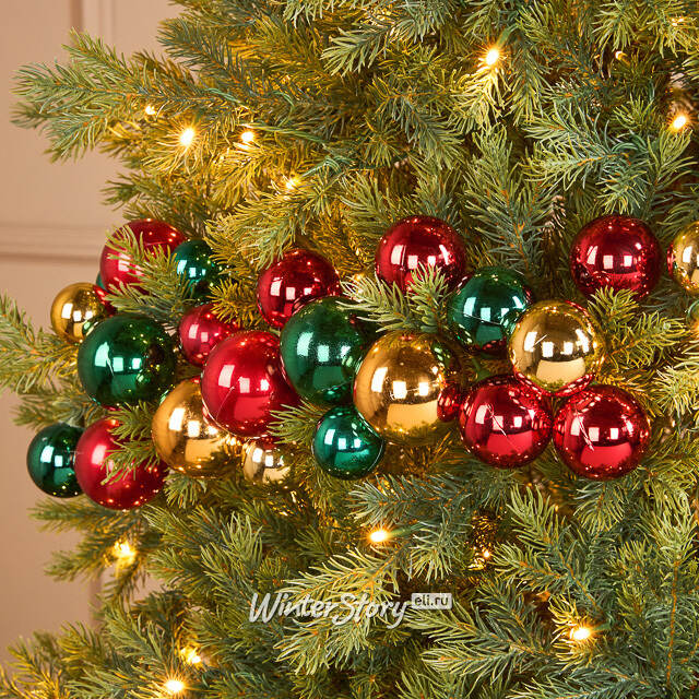 Гирлянда из елочных шаров Волшебные Самоцветы - Winter Gems 180*14 см, пластик Winter Deco