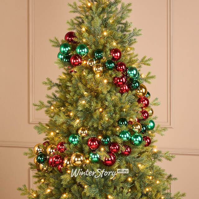 Гирлянда из елочных шаров Сказочные Самоцветы - Winter Gems 180*17 см, пластик Winter Deco