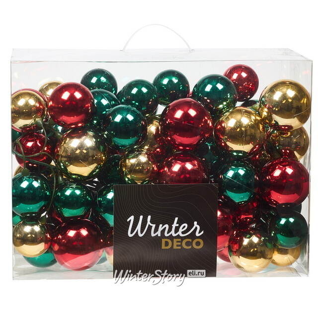 Гирлянда из елочных шаров Сказочные Самоцветы - Winter Gems 180*17 см, пластик Winter Deco