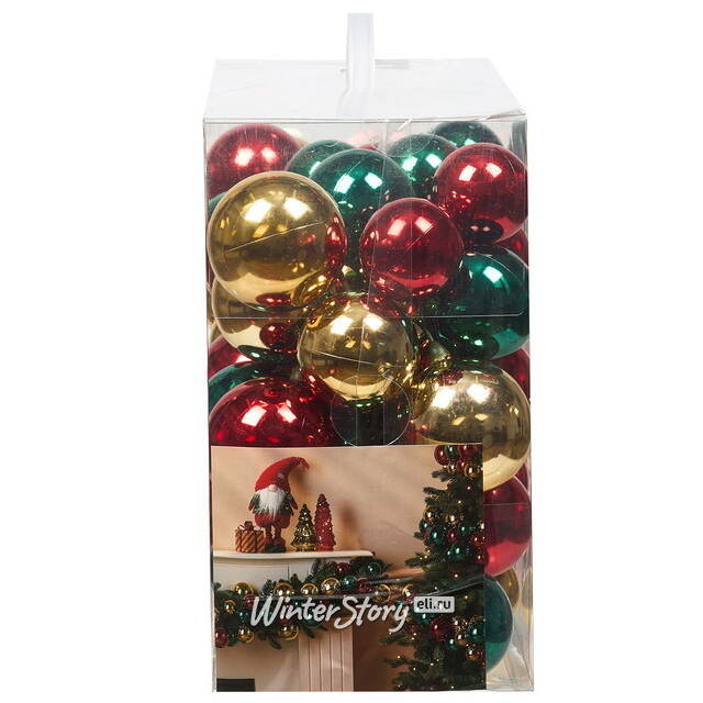 Гирлянда из елочных шаров Сказочные Самоцветы - Winter Gems 180*17 см, пластик Winter Deco