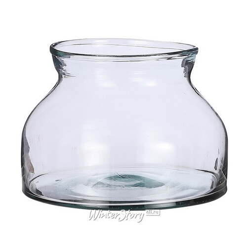 Плоская ваза Миранти да Серра 27*15 см, стекло Edelman