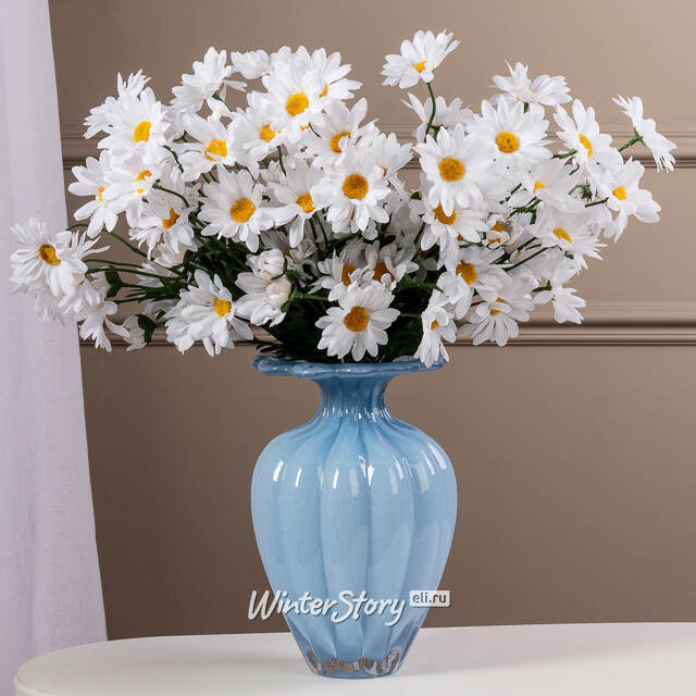 Стеклянная ваза Sontuoso 25 см лазурная EDG