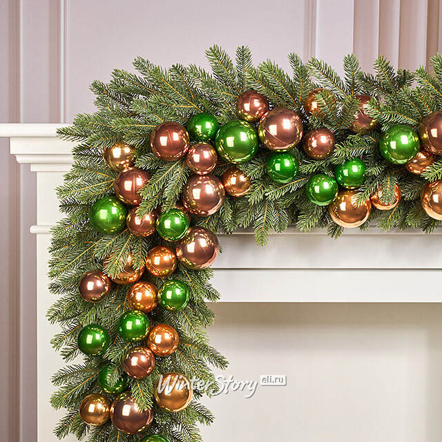 Гирлянда из елочных шаров Императорский Браслет - Winter Gems 180*17 см, пластик Winter Deco