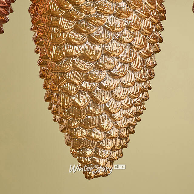 Елочные игрушки Шишка - Baston Royale 16*9 см, 4 шт, пластик Winter Deco