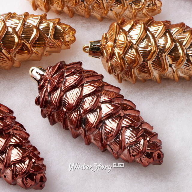 Елочные игрушки Шишки - Baston Royale 11*5 см, 6 шт, пластик Winter Deco