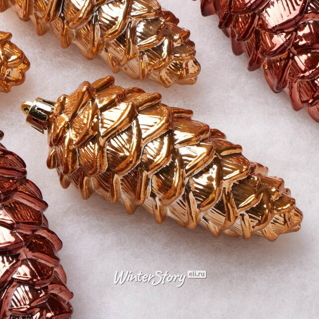 Елочные игрушки Шишки - Baston Royale 11*5 см, 6 шт, пластик Winter Deco