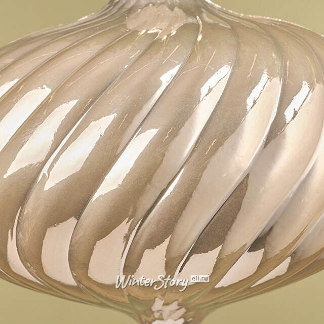 Елочная игрушка Луковка Petrice 19 см перламутр, пластик Winter Deco