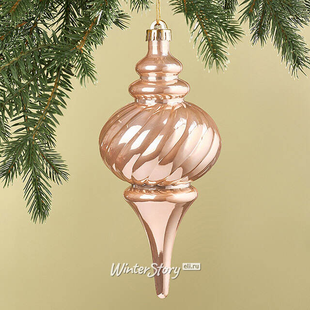 Елочная игрушка Petrice 24 см розовое золото, пластик Winter Deco