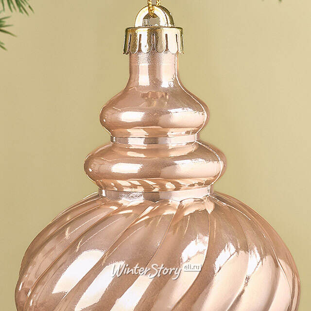 Елочная игрушка Petrice 24 см розовое золото, пластик Winter Deco