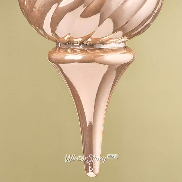 Елочная игрушка Petrice 24 см розовое золото, пластик Winter Deco