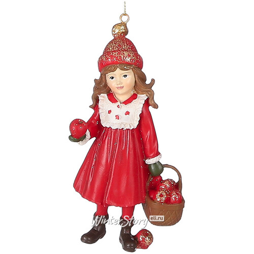 Елочная игрушка Девочка Арнберта - Канун Зимних Праздников 12 см, подвеска Edelman
