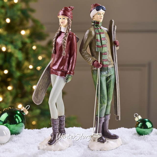 Набор новогодних фигурок Чарли и Армандо - Зимние Приключения 26 см, 2 шт Edelman