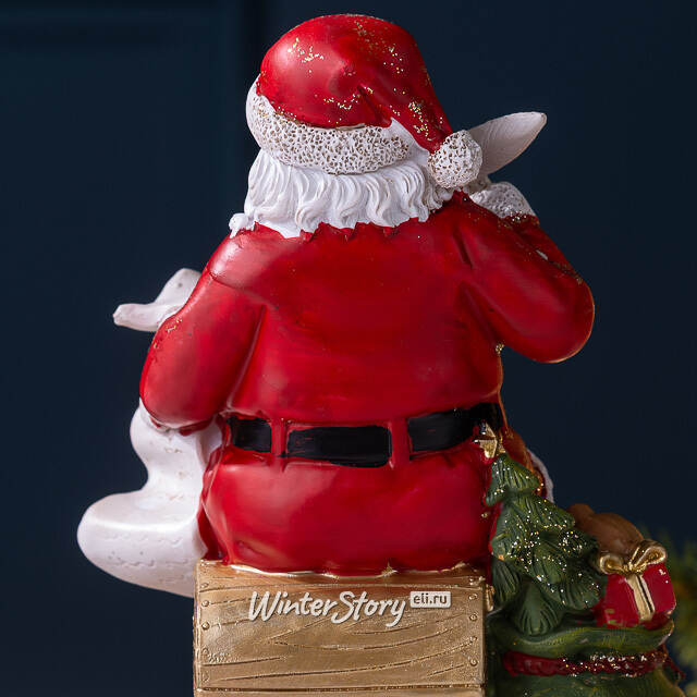 Новогодняя фигурка Санта Клаус со списком 18 см Edelman