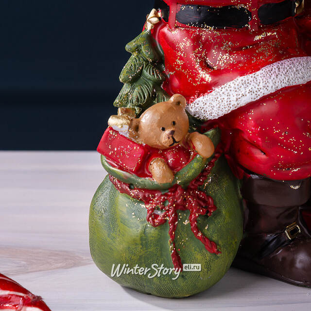 Новогодняя фигурка Санта Клаус со списком 18 см Edelman