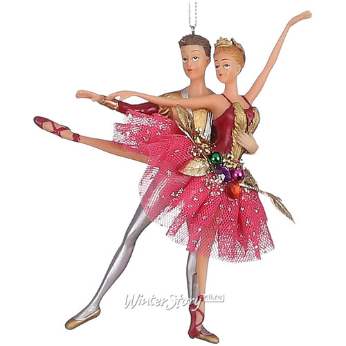 Елочная игрушка Балет Ласточкиной Симфонии 15 см, розовая, подвеска Edelman