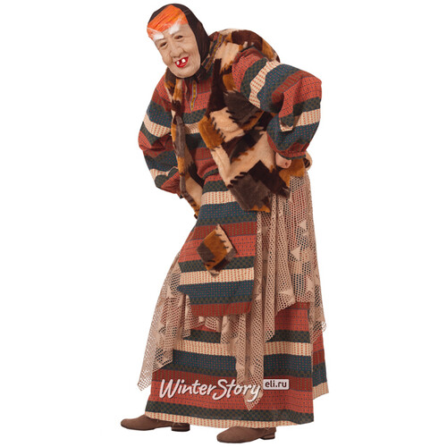 Карнавальный костюм для взрослых Баба Яга лесная, 46 размер Батик