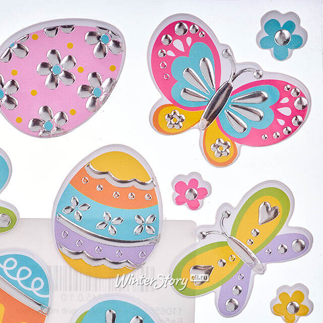 Пасхальные наклейки Бабочки 26*15 см Koopman