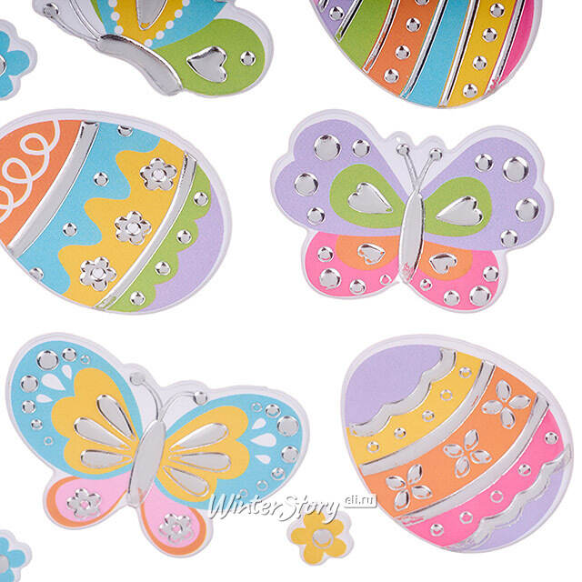 Пасхальные наклейки Бабочки 26*15 см Koopman