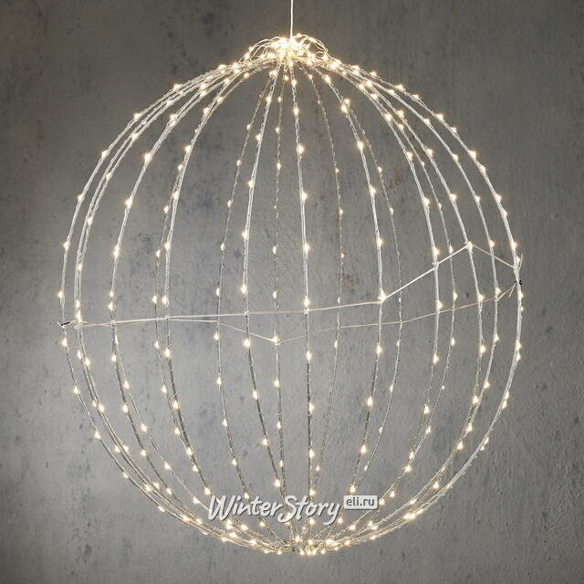 Подвесной светильник Шар Вэллар 60 см, 400 теплых белых LED ламп, таймер, IP44 Edelman