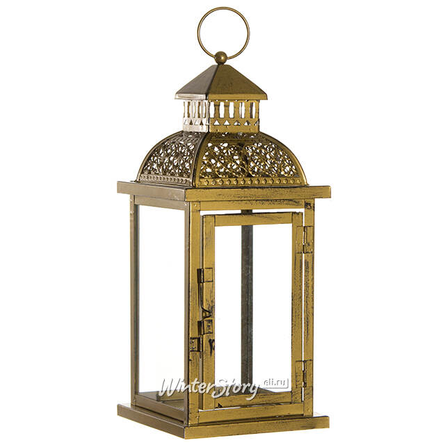 Подсвечник фонарь Альгамбра 33*14 см коричневый Hogewoning