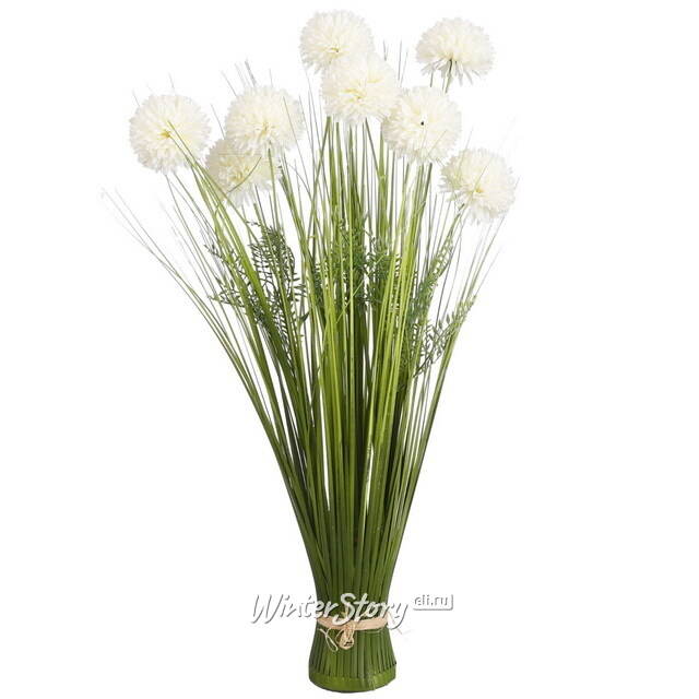 Искусственный букет Аллиум 57 см белый Edelman