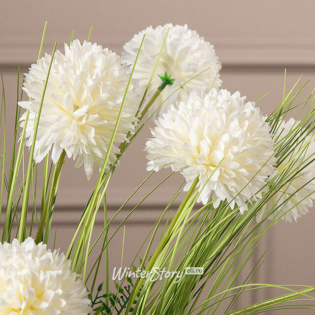 Искусственный букет Аллиум 57 см белый Edelman