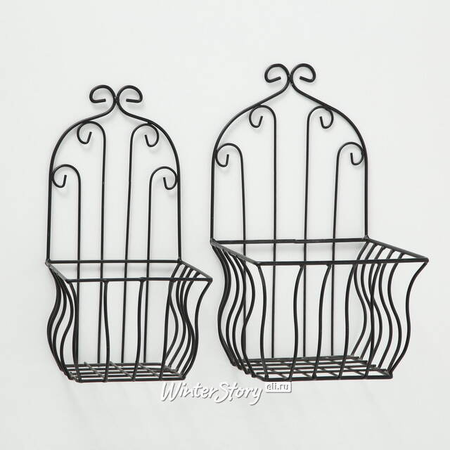 Подвесное кашпо - корзина Шамбери 32*16 см, металл Boltze