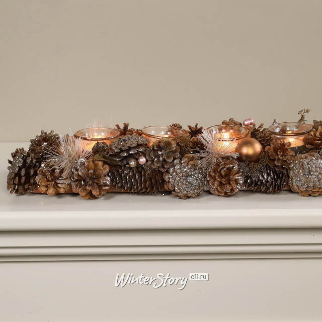 Подсвечник из шишек Лесное Очарование 54 см Edelman