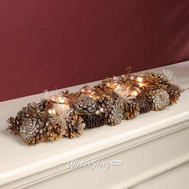 Подсвечник из шишек Лесное Очарование 54 см Edelman