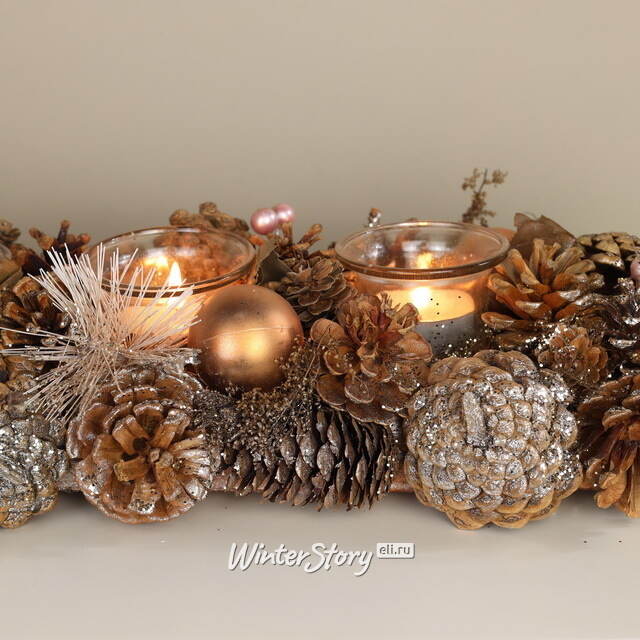 Подсвечник из шишек Лесное Очарование 54 см Edelman