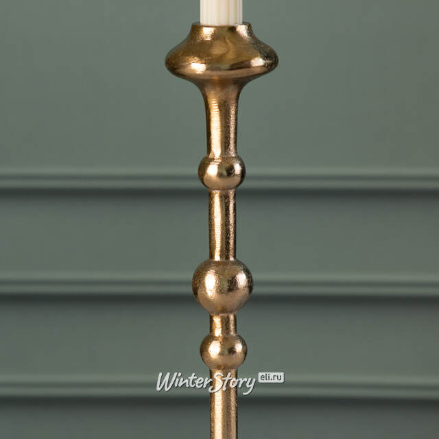 Декоративный подсвечник для одной свечи Campo Gold 30 см Edelman