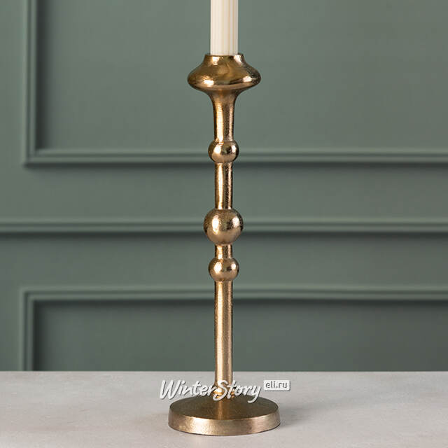 Декоративный подсвечник для одной свечи Campo Gold 30 см Edelman