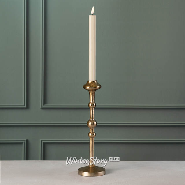 Декоративный подсвечник для одной свечи Campo Gold 30 см Edelman