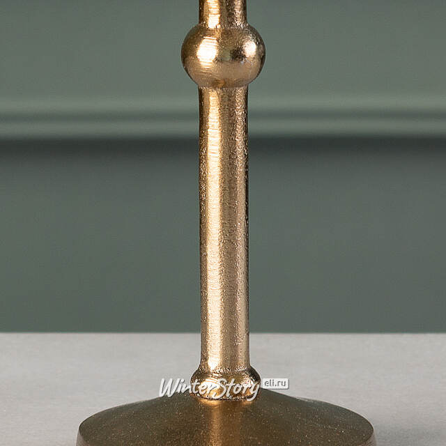 Декоративный подсвечник для одной свечи Campo Gold 30 см Edelman