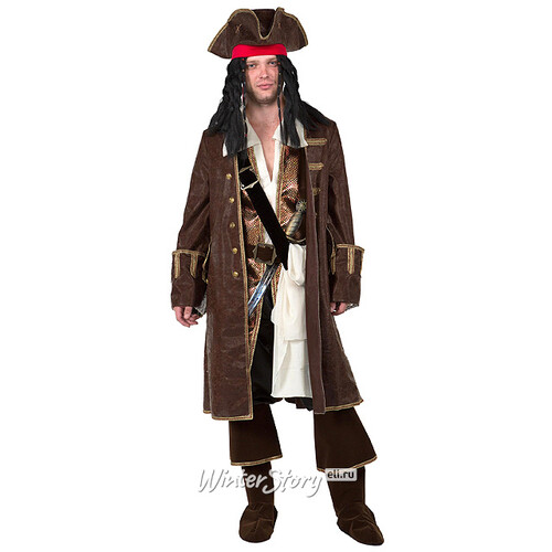 Карнавальный костюм для взрослых Капитан Джек Воробей, 48 размер Батик