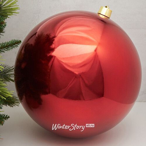 Пластиковый шар Sonder 50 см красный глянцевый Winter Deco