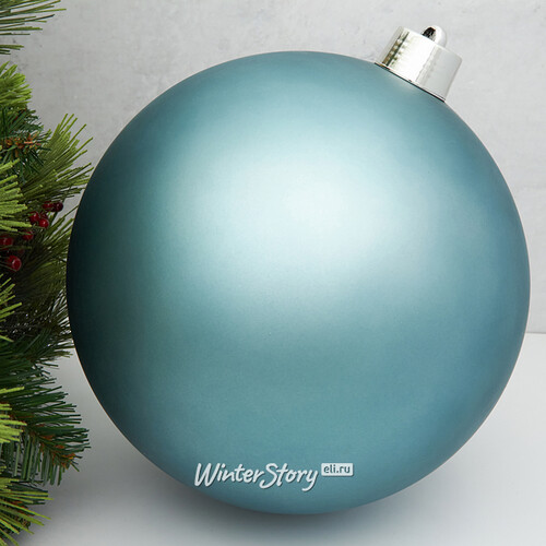 Пластиковый шар Sonder 30 см сине-зеленый матовый Winter Deco