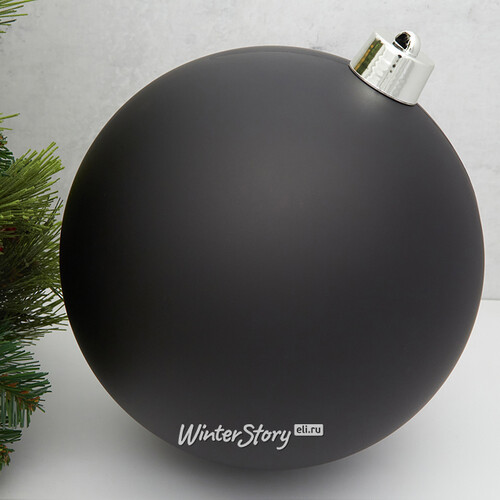 Пластиковый шар Sonder 30 см черный матовый Winter Deco