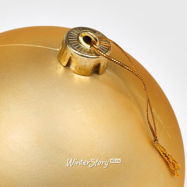 Пластиковый шар Sonder 15 см золотой матовый Winter Deco