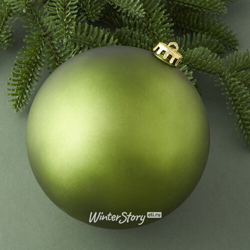 Пластиковый шар Sonder 15 см зеленый матовый Winter Deco