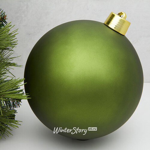 Пластиковый шар Sonder 25 см зеленый матовый Winter Deco