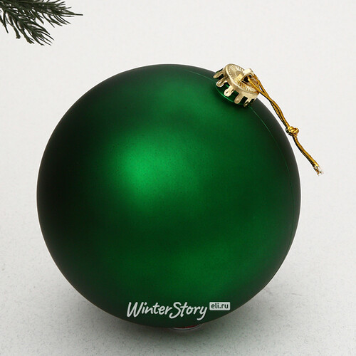 Пластиковый шар Sonder 15 см ярко-зеленый матовый Winter Deco