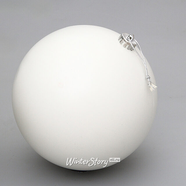 Пластиковый шар Sonder 20 см белый матовый Winter Deco