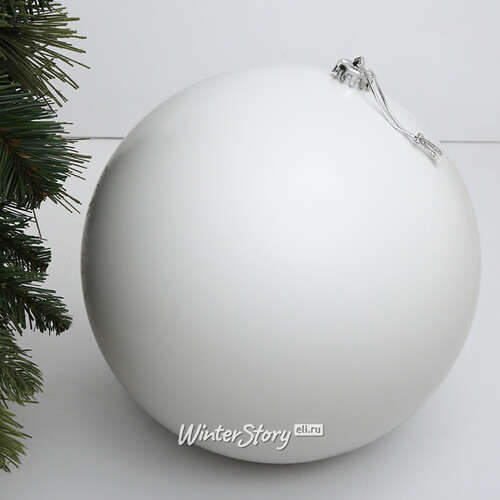 Пластиковый шар Sonder 25 см белый матовый Winter Deco